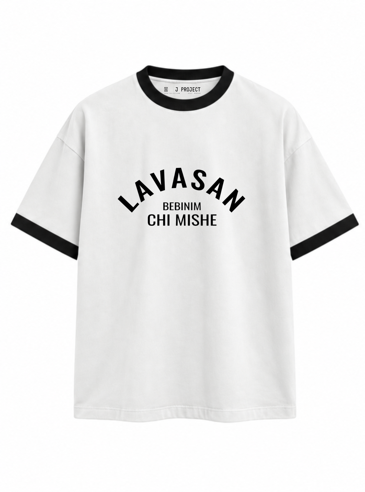 تیشرت رگولار J PROJECT طرح LAVASAN سفید