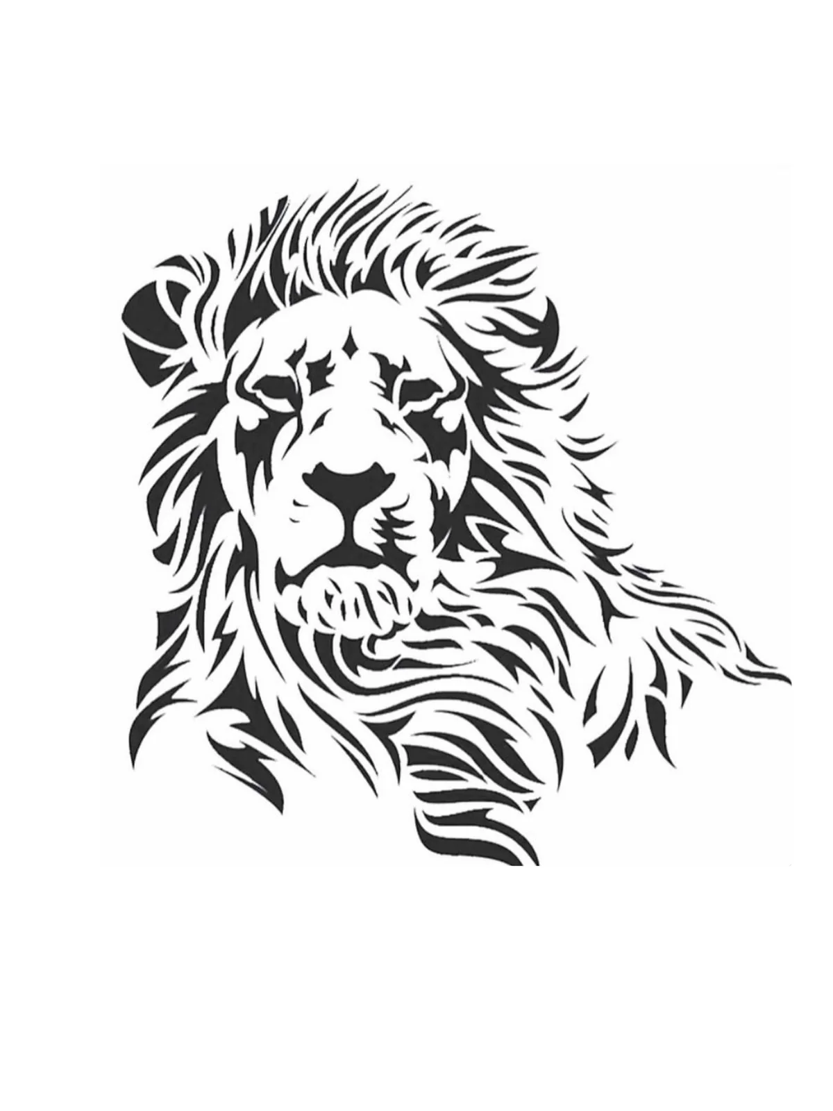 دستبند چرمی نقره شیر نر ترسیم