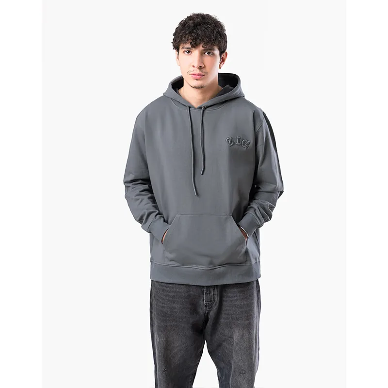 هودی طوسی فیلی زیگ zig مدل basic comfort کد369